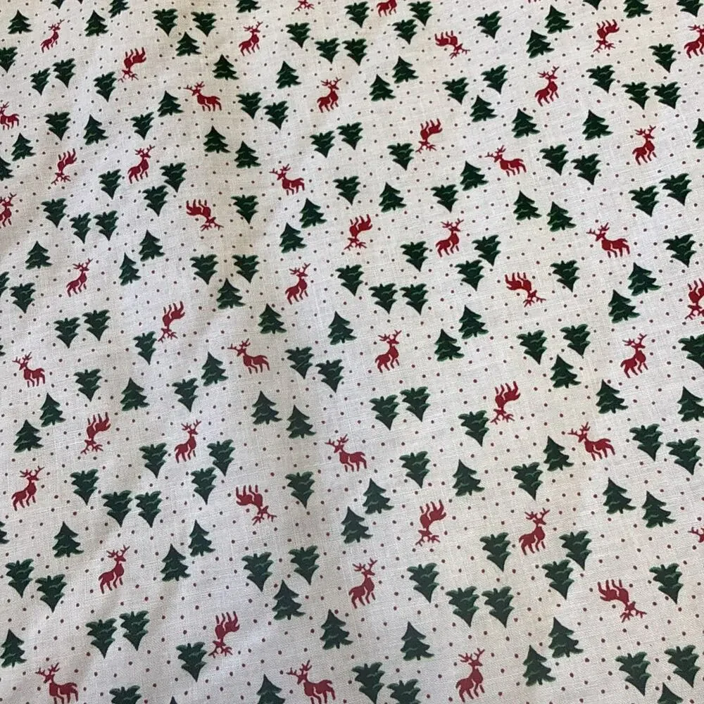 Vintage Handmade Reversible Christmas Tree Skirt 53